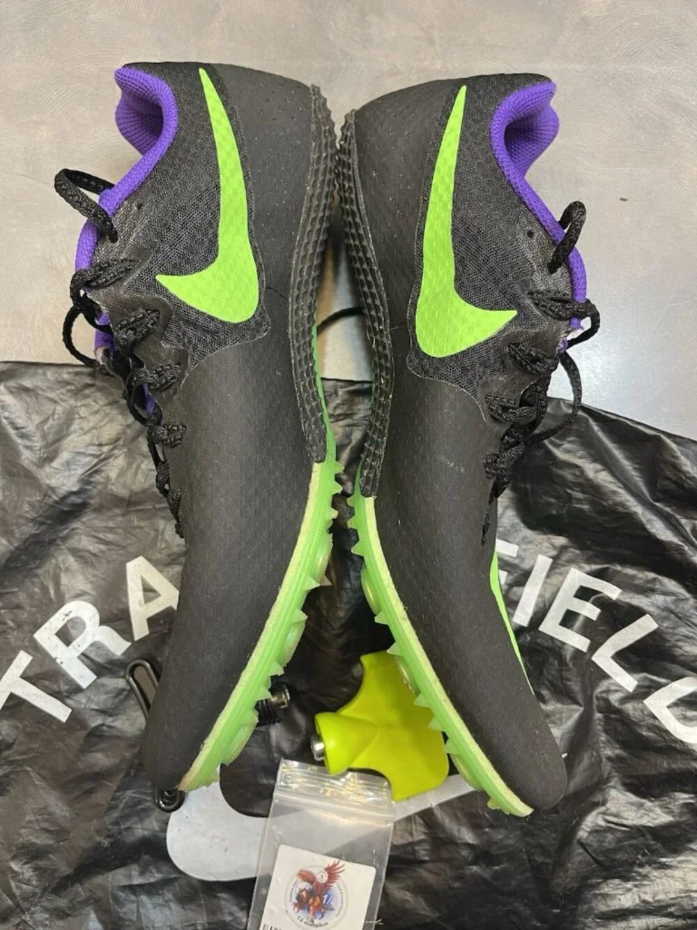 Nike Rival S Sprint Track and Field Spikes Shoes Men 10.5 Athletic Black Multi